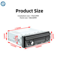 Henmall 7 inç geri çekilebilir multimedya dokunmatik ekran 1 Din araba Stereo radyo MP5 müzik çalar