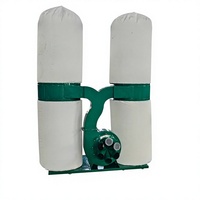 Aspirateur mobile triphasé 7,5 kW à double bac en acier au carbone 80 dB pour le travail du bois, puissant extracteur de poussière et de sciure