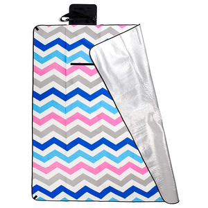 Picnic de familia de Amazon hombro estilo de impresión personalizada manta de playa <span class=keywords><strong>Camping</strong></span> Mat ultraligero con relleno - Product Image 3