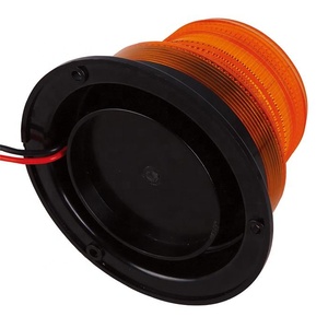 Luz Estroboscópica LED Giratoria Magnética Amarilla de 10-110V para Camión de Remolque, Luz Intermitente Ámbar de 12V para Tractor - Product Image 2