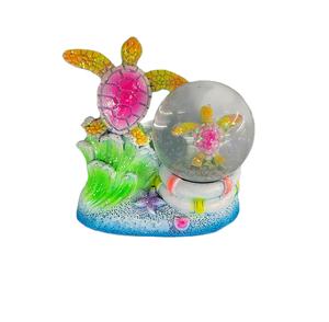 高品质定制树脂砂闪光水玻璃雪球水晶球沙滩装饰家居-巴哈马阿鲁巴巴厘岛土耳其盒装 - Product Image 3