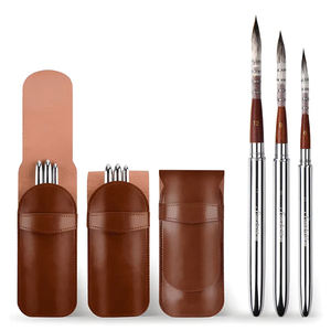 Fournitures d'art professionnel ensemble de pinceaux de voyage de cheveux naturels pour la peinture aquarelle à l'huile/acrylique - Product Image 6