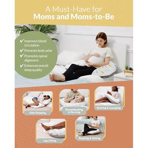 Almohada Multifuncional 7 en 1 para Recién Nacidos, Transpirable, para Cuerpo Completo, Cojín de Lactancia, Maternidad - Product Image 2