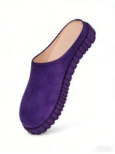 Mules traditionnelles en daim Khumalo, chaussures artisanales à enfiler pour femmes - Product Image 3