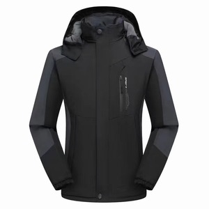 Veste coupe-vent pour homme avec doublure en polaire, épaissie, pour sports de plein air, combinaisons de montagne pour homme et femme, vêtements rembourrés en coton - Product Image 3