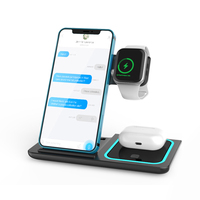 Chargeur sans fil rapide, support de charge sans fil compatible avec les téléphones 15/14/13/12/SE 2020/11/XS Max/XR/X/8 Plus