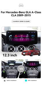Pantalla Multimedia ZWNAV de 12,3 pulgadas para coche para mercedes-benz GLA Clase A CLA 2009-2015 Audio Pantalla de coche estéreo sistema GPS <span class=keywords><strong>Android</strong></span> - Product Image 4