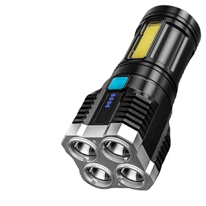 Linterna de Luz Fuerte para Exteriores, Recargable, Portátil, con 4 LED, Súper Brillante, Venta al por Mayor de Fábrica - Product Image 1