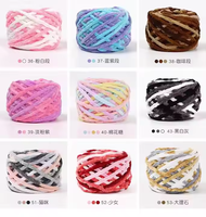 Polyester Tubular Bulky Yarn for Hand Knitting DIY Scarf Hat Blanket Sofa Shoes Soft Chunky Craft Yarn