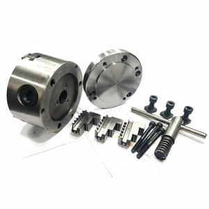 Mesa giratoria de 4 pulgadas/100mm con mandril autocentrante de 3 mordazas de 100mm y placa posterior - Product Image 1