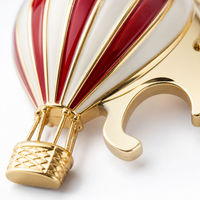 Décapsuleur porte-clés en métal en forme de montgolfière, personnalisable, vente en gros, cadeau de voyage, directement de l'usine, avec logo