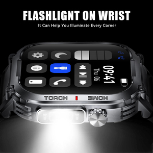 Smartwatch Quadrato IP67 2025 con Display TFT, Risposta alle Chiamate, Monitoraggio della Salute, Torcia LED, Impermeabile 3ATM, Ricarica <span class=keywords><strong>Wireless</strong></span> - Product Image 5