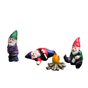 Patung Resin Miniatur Taman Mabuk Kurcaci Peri Ornamen Lumut Lanskap Mikro Dekorasi Peri Dekorasi Rumah Mini - Product Image 1