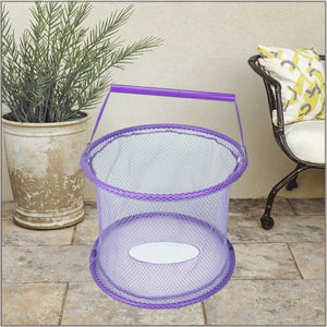 רשת סל אחסון צעצוע עגול סל קניות רשת - Product Image 4