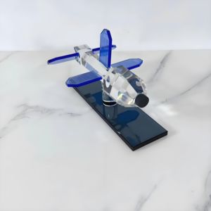 Nórdico creativo hogar transparente cristal avión decoración ornamento moderno Simple modelo habitación <span class=keywords><strong>vino</strong></span> gabinete Decoración - Product Image 3