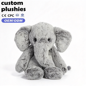 Vente en gros d'éléphants en peluche super doux - Adorable animal en peluche moelleux avec <span class=keywords><strong>de</strong></span> grandes oreilles pour enfants - Product Image 1