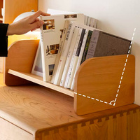 Étagère de bureau polyvalente simple pour étudiant bibliothèque de bureau en bois