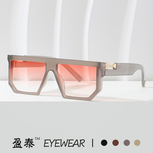 Eyewear <b>Square</b> <b>Sunglasses</b> UV400 Plastic Metal Frame Unisex Fashion Style - Product Image 1