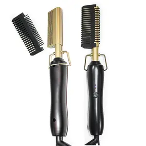 WT-044 New High Heat Ceramic Press Comb Hair Straightener
