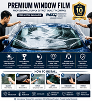 Kit de Película Protectora Premium para Ventanas de Vehículos, Resistente a Roturas, de Cerámica, para Talleres de Automóviles