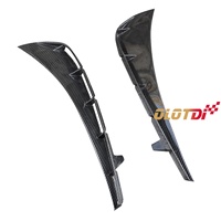 Rejillas de Ventilación Laterales de Fibra de Carbono Negro con Acabado Epoxi Pulido para FK8 2017-2020