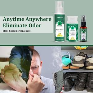 YURHERSU zapato Natural olor de pie pies transpiración desodorante cuidado de los pies Juego de 3 piezas pies frescos de larga duración - Product Image 5