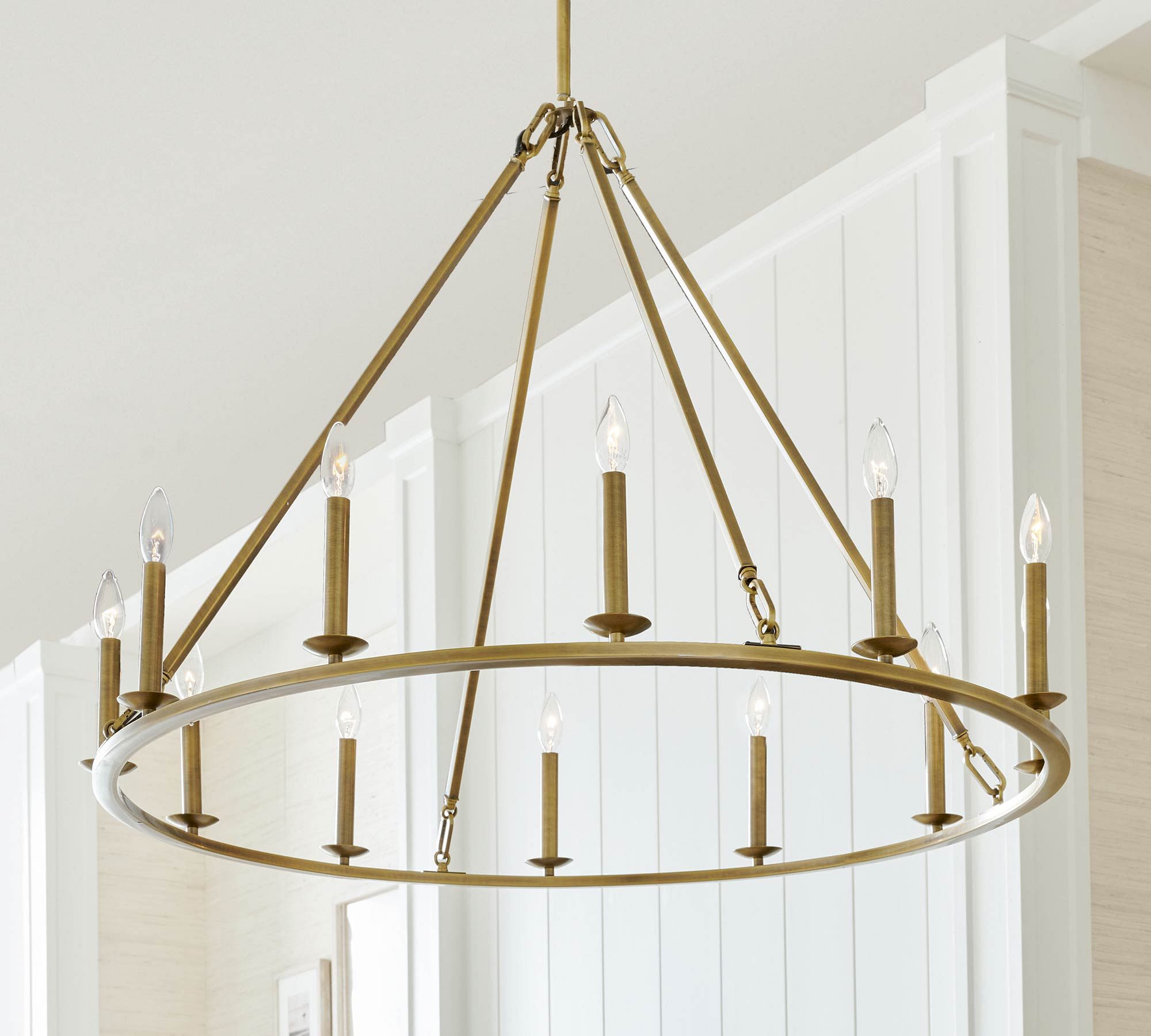 chandelier light luxury light Iron round chandelier