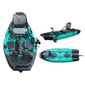 Nhựa Ghế Đơn Ngồi Trên Đầu Gấp Có Thể Tháo Rời Câu Cá Kayak 2 Mảnh Modular Canoe Với Vây Đạp Kayak Cánh Quạt Đạp Kayak - Product Image 1