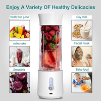 Blender portable sans fil USB, mixage rapide en 30 secondes, broyage de glace, mini-blender alimentaire en PCTG sans BPA, presse-agrumes de voyage