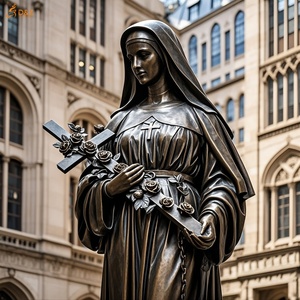 Iglesia al aire libre gran decoración latón fundido tamaño real usando inglete y sosteniendo cetro Irlanda patrón <span class=keywords><strong>San</strong></span> <span class=keywords><strong>Patricio</strong></span> estatua <span class=keywords><strong>de</strong></span> bronce - Product Image 2