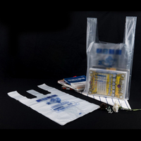 Sac en plastique PE blanc lait personnalisé 1/6 1/8 1/10 réutilisable et économique avec logo pour les épiceries