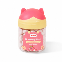 Biscuits sains pour bébés Aimo avec protéines et probiotiques, sans OGM, saveur fruitée, texture semi-molle, paquet de 14 g