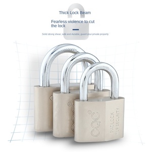Factory Direct Anti-Theft Safety <strong>Lock</strong> Diamond Blade Iron Padlock with Key Unlock Anti-Shear Advanced anti-theft padlock 70mm - Product Image 2