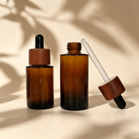 Boîtes et flacons d'emballage pour huile à barbe essentielle format compact, flacons en verre pour huile fine 15ml 20ml 30ml 50ml, emballage de flacons d'huile capillaire pour la repousse
