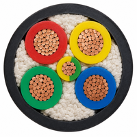 Câble en caoutchouc YVF 4+1 conducteurs de qualité industrielle 0,6/1KV, résistance supérieure à la flexion pour les scénarios de travail à la traîne fréquente 4*120+1*70