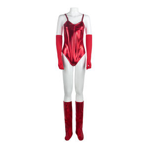 Costume de cosplay Wanda <span class=keywords><strong>Vision</strong></span> Scarlet Witch rouge, combinaison sexy pour Halloween, adulte avec cape - Product Image 6