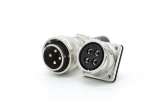 Đầu Nối Điện Áp Cao Đầu Nối IP67 Chống Nước Bayonet MS3106A VG95234 22-22S 4pin + MS3102A 22-22P - Product Image 6