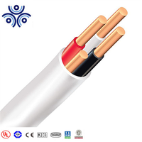 Fil de NM-B en cuivre de type plat UL719 NMD90 14/3 12/3 10/2 avec conducteur solide d'isolation de PVC