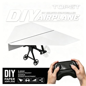 Kit STEM Fai-da-Te per Bambini, Aereo RC 2.4G <span class=keywords><strong>con</strong></span> Decollo e Atterraggio a Un Tasto, Design Aerodinamico, Luci LED, Resistente alle Intemperie - Product Image 1