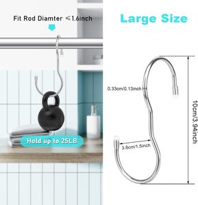 YHZNW Pack Handbag Hanger Organizer Metal <b>S</b> <b>Hooks</b> With Storage Bag Purse Hangers Bag <b>Hooks</b> Closet Large Size Closet Rod <b>Hooks</b> Fo - Product Image 2