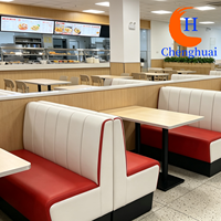 Edelstahl-Tisch Langlebige Hochwertige Möbel Anpassbare Sofa- und Tisch-Kombination Restaurant-Möbelset