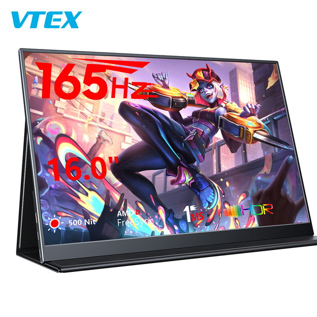 16-Inch 1080P 165Hz 6Ms Gaming Monitor with USB Screen Extender Portable Laptop Mobile Touch Screen LCD Backlit IPS Panel
