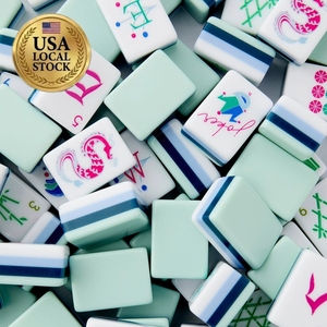 En stock, Pedido al por mayor, 1 Set de 160 Fichas de Mahjong Americanas de Lujo, Nuevas y Personalizadas para Viaje - Product Image 3