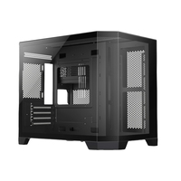 Boîtier PC de jeu Mid Tower M-ATX à flux d'air optimal avec design en verre incurvé Vue sur la mer Matériau plastique État des stocks