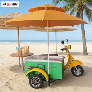 Nouveau modèle en promotion : Vélo cargo électrique en fibre de verre pour la vente de glaces, de sucettes glacées italiennes et de café – Livraison gratuite - Product Image 6