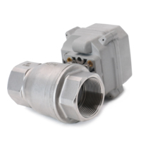 Vanne à boisseau sphérique motorisée OEM TONHE IP67 ROHS CE DN32 DN40 DN50 normalement fermée NC 12-24V/AC230V SS304 pour le contrôle de l'eau