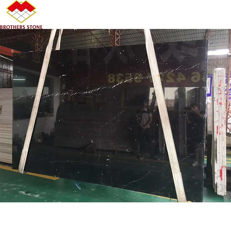 저렴한 Nero Marquina 중국 화이트와 블랙 대리석 바닥 타일 및 벽 클래딩