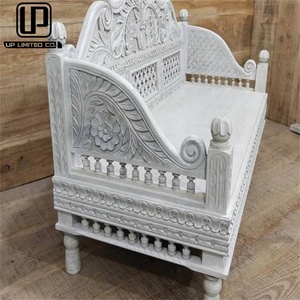 أنماط خشبية منحوتة يدويًا عتيقة هندية عالية الجودة مخصصة مخصصة أثاث عتيق - Product Image 2