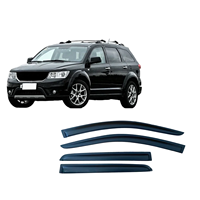 Déflecteur de vitre pour DODGE JOURNEY 2008-2020, pare-pluie latéral, protection contre les intempéries, fixation extérieure adhésive