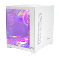 Gabinete de Torre para Computadora de Oficina PCOOLING Económico, Caja de PC OEM M-ATX con Fuente de Poder Superior